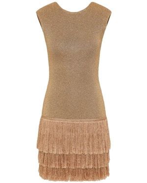Aje. Breeze Knit Mini Dress - Brown