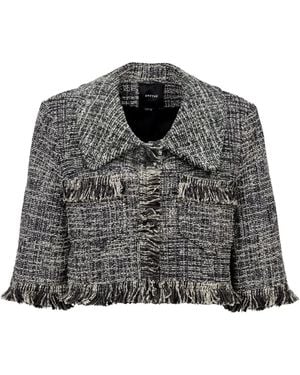 Smythe Cropped Sleeve Mini Jacket - Gray