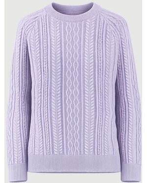 Begg x Co Maytime Isla Cashmere Cotton Sweater - Purple