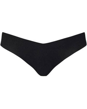 Commando Classic Solid Thong - Black