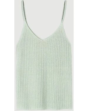 Guest In Residence Breezy Rib Tank Sage Brush - Green