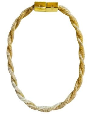Holst + Lee Twisted Mesh Necklace - Metallic