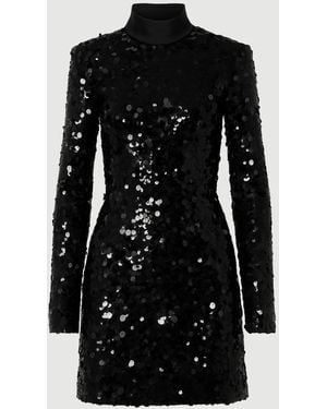 AKNVAS Toni Sequin Dress - Black
