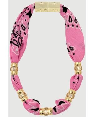 Holst + Lee Warm Weather Bandana Necklace - Pink