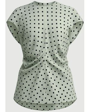Marni Polka Rhythm Crepe De Chine Blouse - White