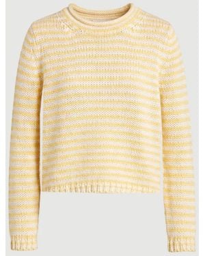 La Ligne Fine Stripe Mini Marina Sweater Sunshine - Yellow