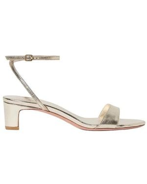 Loeffler Randall Alice Champagne Leather Sandal - White