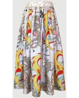 La Prestic Ouiston Venise Skirt-Mix-Dragon - White