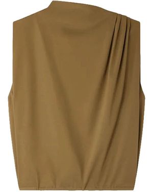 Soeur Idris Oversized Sleeveless Top - Green