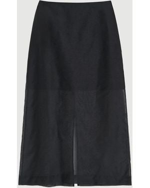 By Malene Birger Esta Soft Organza Skirt - Black