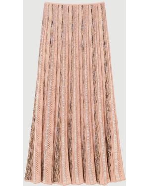 Ulla Johnson Clio Knit Midi Skirt - Pink