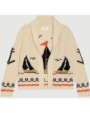 The Great The Sailboat Lodge Cardigan - Natural