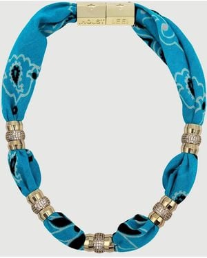 Holst + Lee Warm Weather Bandana Necklace - Blue