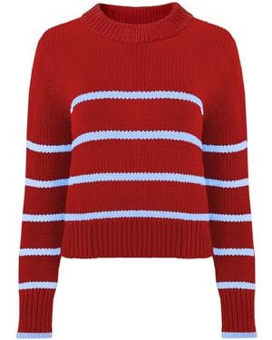 La Ligne Mini Marin Sweater Dark Light - Red