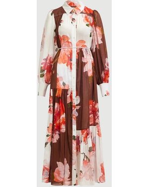 Aje. Espirit Maxi Smock Dress - Red