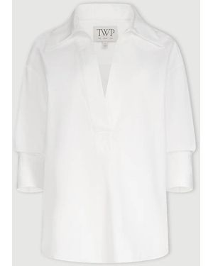 Twp Polo Shirt With Combo - White