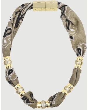 Holst + Lee Warm Weather Bandana Necklace - Metallic