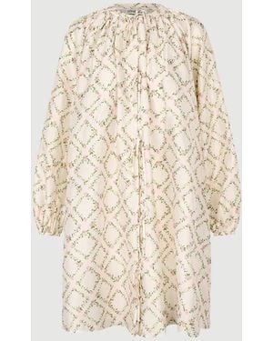 Stine Goya Voluminous Bow Dress - Natural