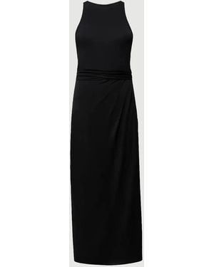 Another Tomorrow Sarong Tie Dress - Black