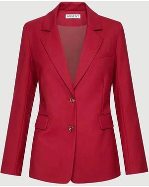 Argent Two Button Blazer - Red