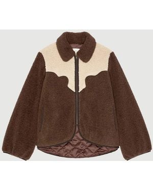 The Great The Reversible Western Yoke Pasture Jacket - Brown