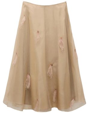 Dorothee Schumacher Sheer Volumes Skirt - Natural