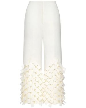 A.W.A.K.E. MODE Culottes With Rectangle Detail - White