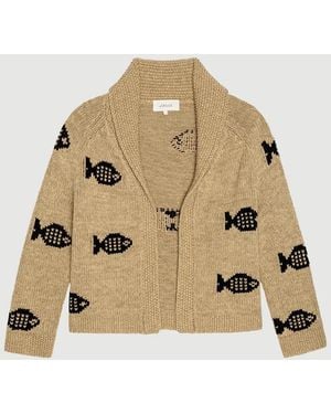 The Great The Swimming Fish Lodge Cardigan - Natural