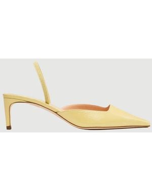 Rupert Sanderson Aminta Slingback Buttercup Naplak - Metallic