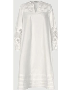 Stine Goya Broderie Long Tunic Dress - White