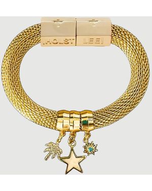 Holst + Lee Mesh Charm Bracelet - Metallic