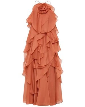 Aje. Pandorea Maxi Dress - Orange