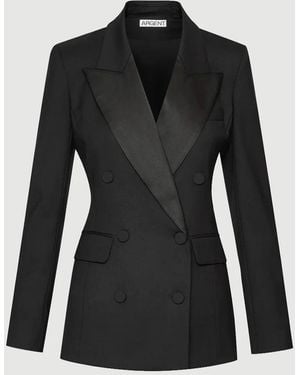 Argent Tuxedo Blazer - Black
