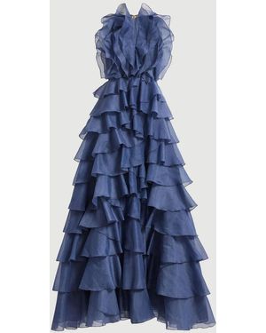 Aje. Cleo Gown Slate - Blue