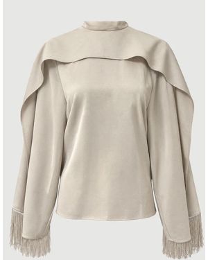 frenken Notch Scarf Top Butter - Natural