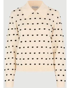 Stine Goya Bobble Collar Sweater - Natural