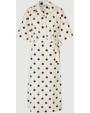 Stine Goya Workwear Midi Dress - White