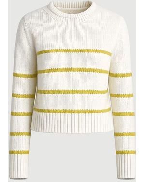 La Ligne Mini Marina Sweater/Key Lime - White