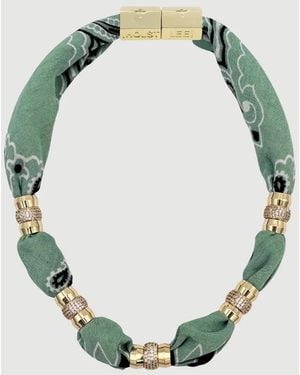 Holst + Lee Warm Weather Bandana Necklace - Green