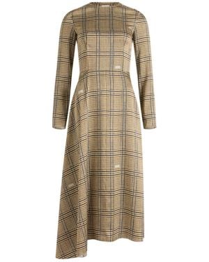 Patou Asymmetrical Midi Dress - Natural