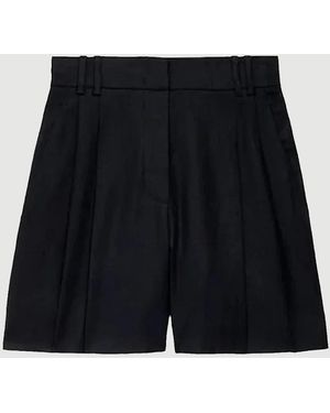 Another Tomorrow Pleated Short - Black