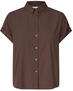 Samsøe & Samsøe Majan Ss Shirt - Brown
