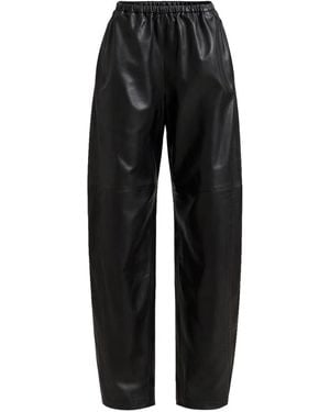La Ligne Leather Barrel Colby Pant - Black