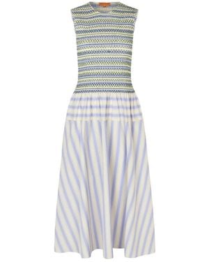 Stine Goya Smocked Gathered Tank Dress - White