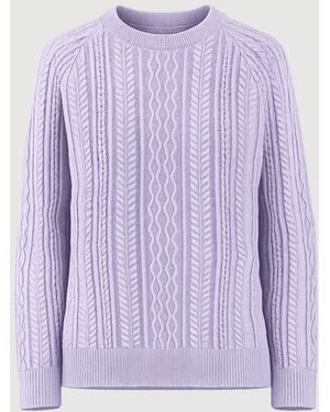 Begg x Co Maytime Isla Cashmere Cotton Sweater - Purple