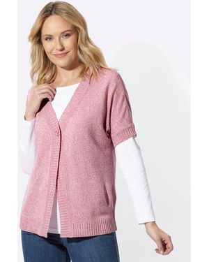 Sieh an! Strickjacke - Pink