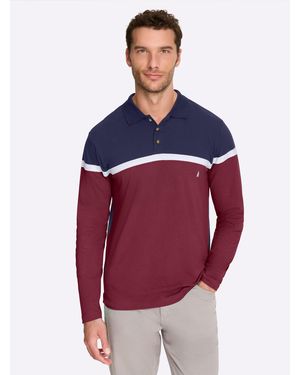 Catamaran Langarm-Poloshirt - Rot