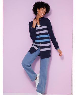 Sieh an! Longstrickjacke - Pink