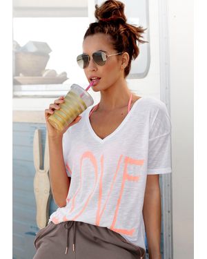 vivance active V-Shirt - Weiß