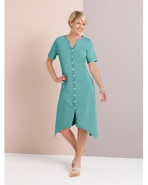 Sieh an! A-Linien-Kleid - Grün